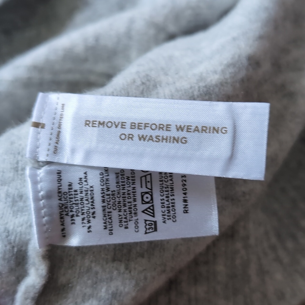 Loft Heather Gray sweater dress, petite large - Picture 4 of 7